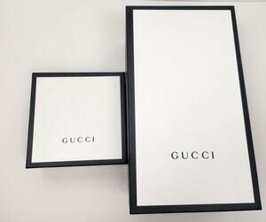 2 Gucci Black White Empty Boxes Small Shoebox